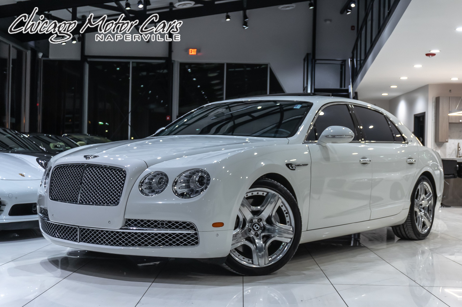 Used 2014 Bentley Flying Spur W12 Sedan LOADED Glacier White! For Sale  (Special Pricing) | Chicago Motor Cars Stock #16689A