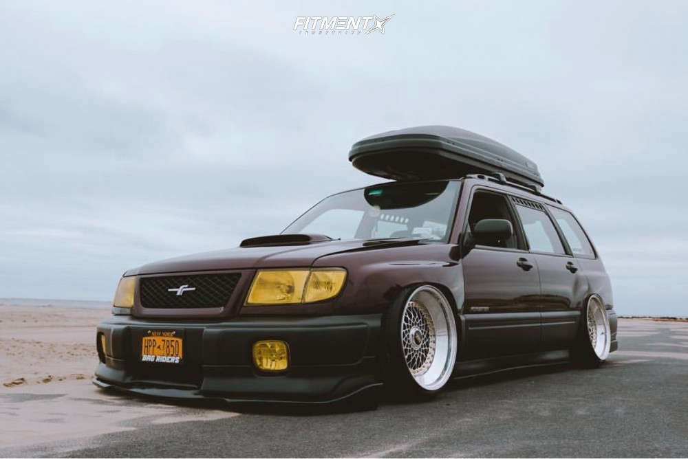 2000 Subaru Forester L with 18x10 BBS Rs and Nankang 215x40 on Air  Suspension | 500164 | Fitment Industries