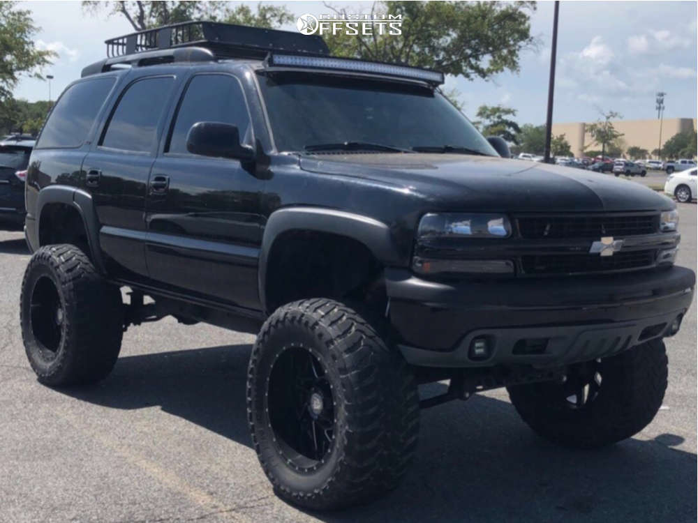 2003 Chevrolet Tahoe with 22x12 -44 Diablo Offroad Do4 and 40/15.5R22 Toyo  Tires Open Country M/T and Suspension Lift 6" & Body 3" | Custom Offsets