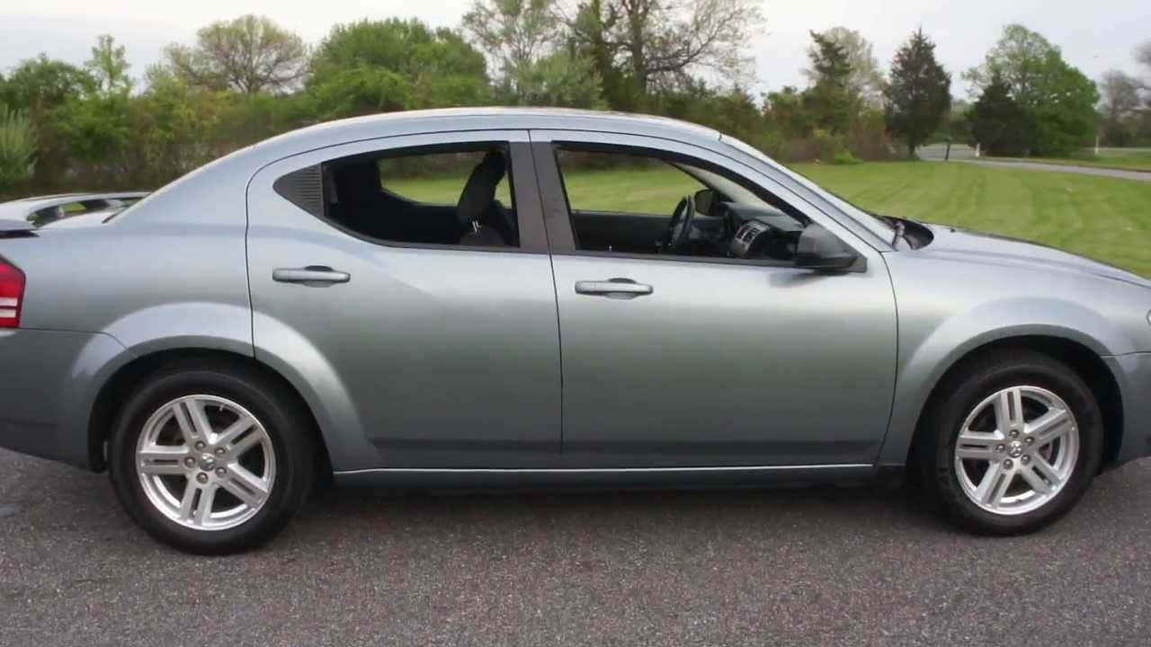 2009 Dodge Avenger SXT For Sale~Blue/Black~Low Miles~Salvage Title From  Sandy Storm - YouTube