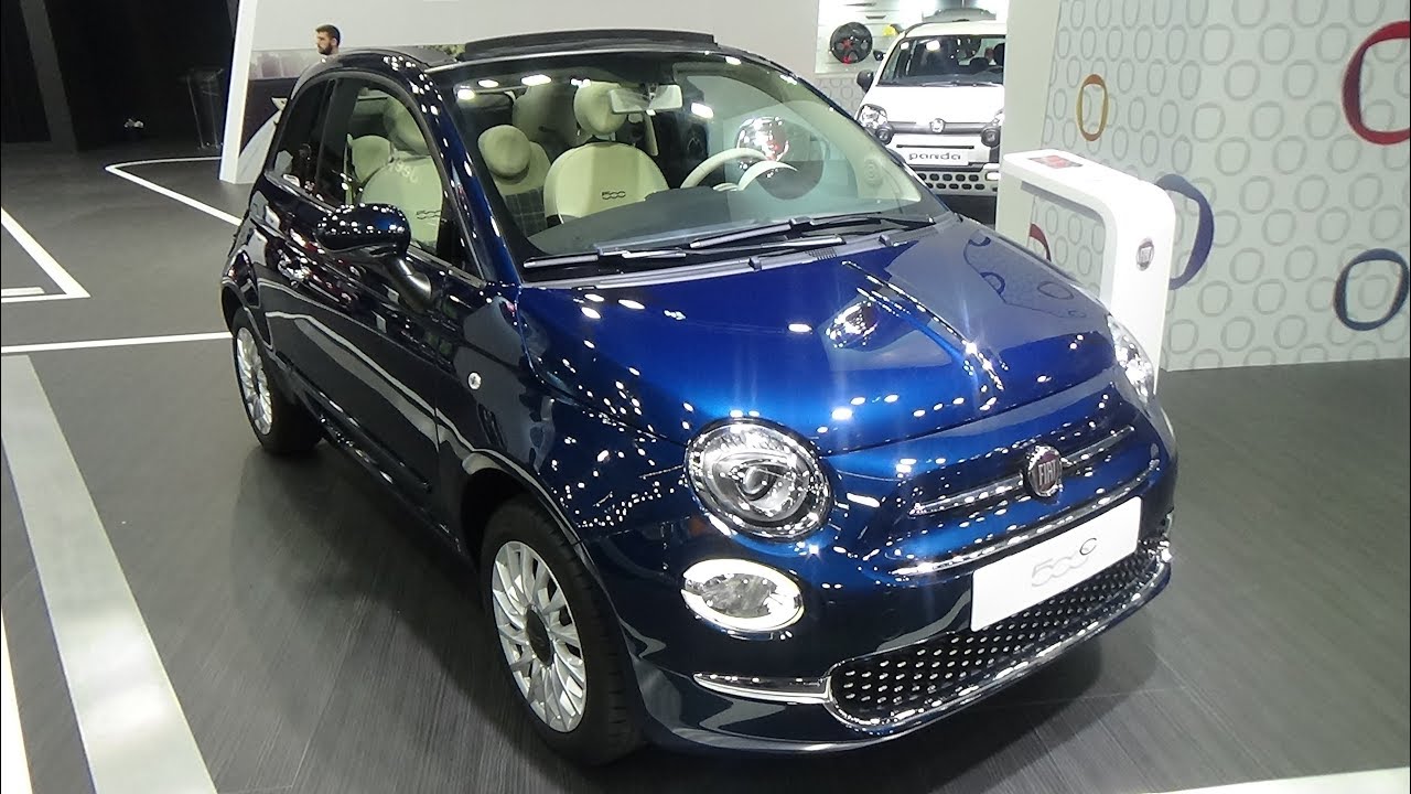 2019 Fiat 500C Lounge 1.2 69 - Exterior and Interior - Automobile Barcelona  2019 - YouTube