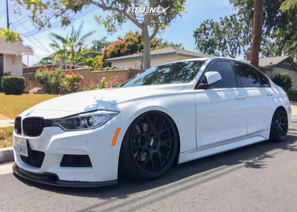 2014 BMW 335i Base with 20x9 BBS Ch-r and Lionhart 225x35 on Air Suspension  | 691163 | Fitment Industries