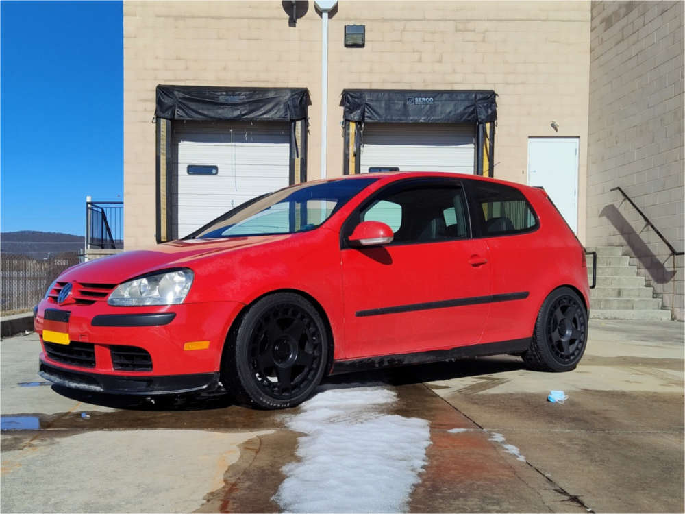 2006 Volkswagen Rabbit with 18x8.5 40 Fifteen52 Turbomac and 225/40R18  Firestone Firehawk As and Lowering Springs | Custom Offsets