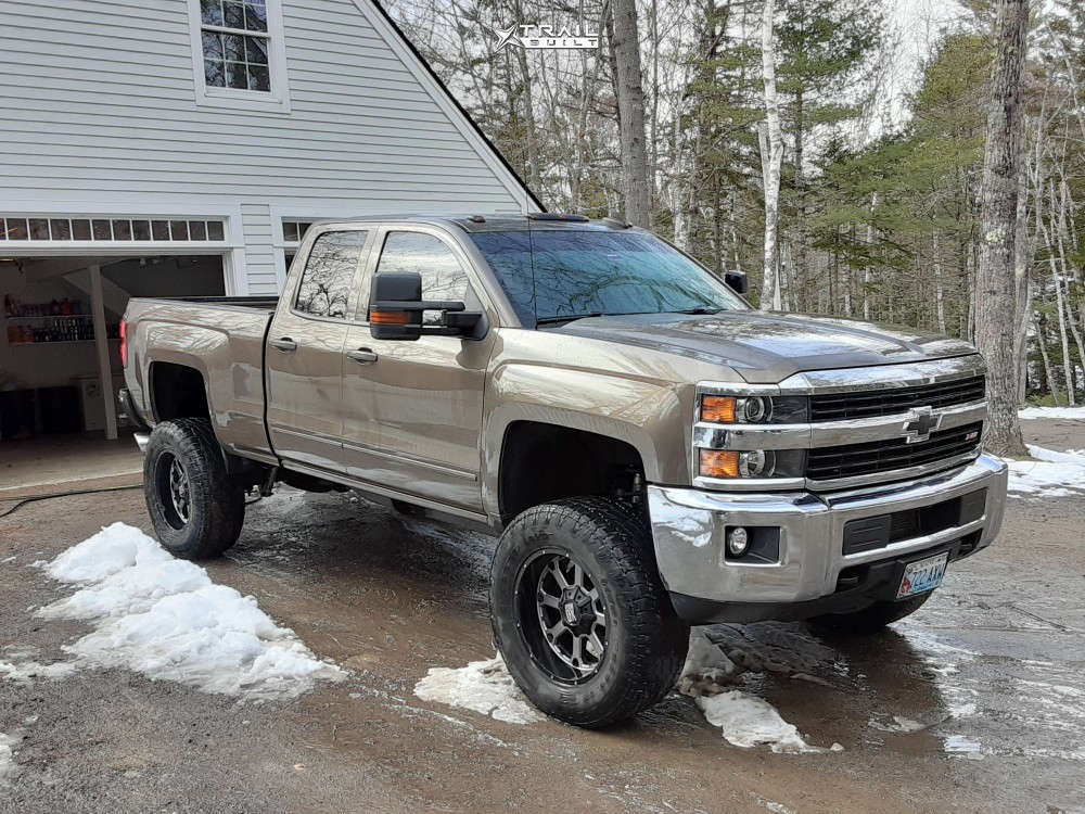 2015 Chevrolet Silverado 2500 HD Wheel Offset Aggressive > 1" Outside  Fender Suspension Lift 6" | 1066633 | TrailBuilt Off-Road