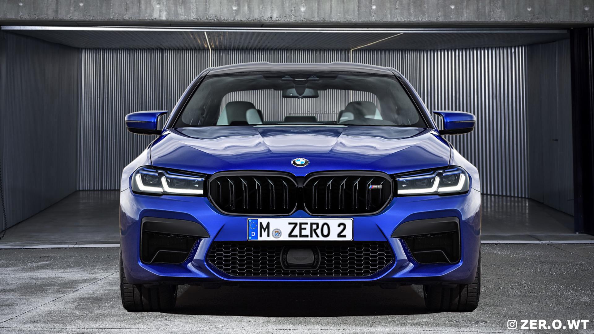 2021 BMW M5 Facelift: Renders show the front and rear of the F90 LCI
