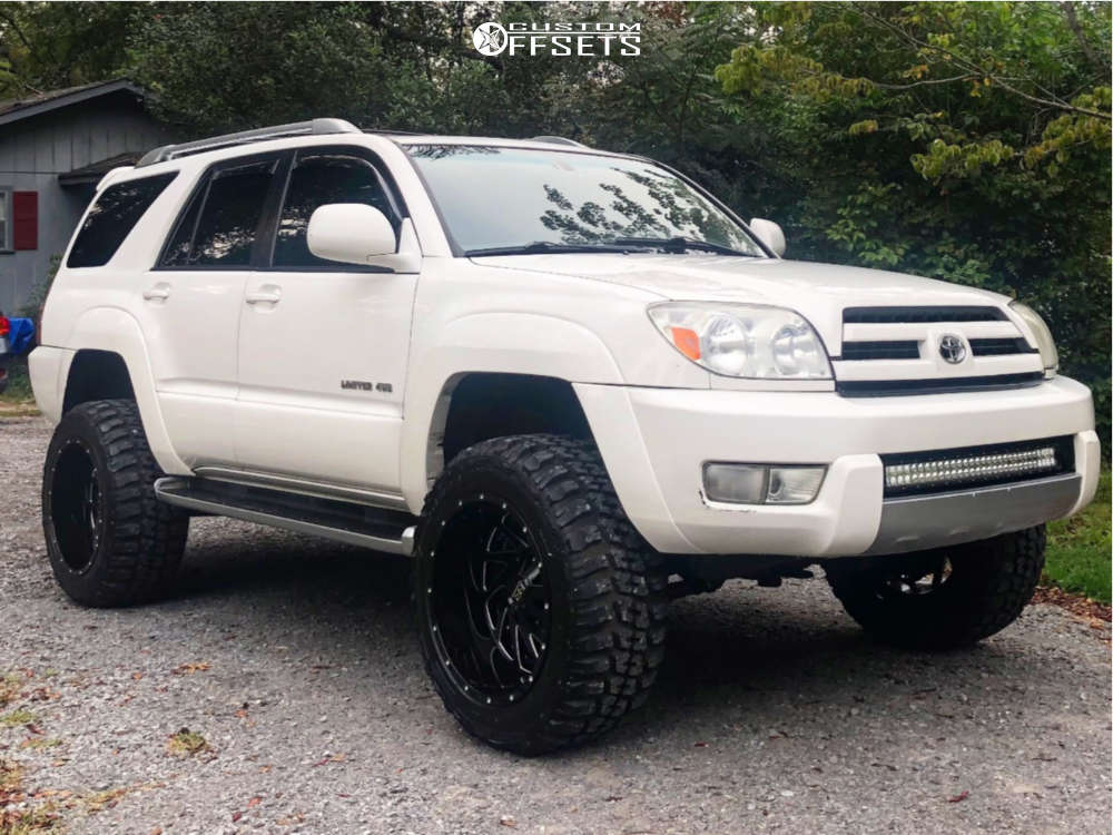 2004 Toyota 4Runner with 20x12 -44 Hardrock Crusher H704 and 33/12.5R20  Federal Couragia Mt and Suspension Lift 4" | Custom Offsets