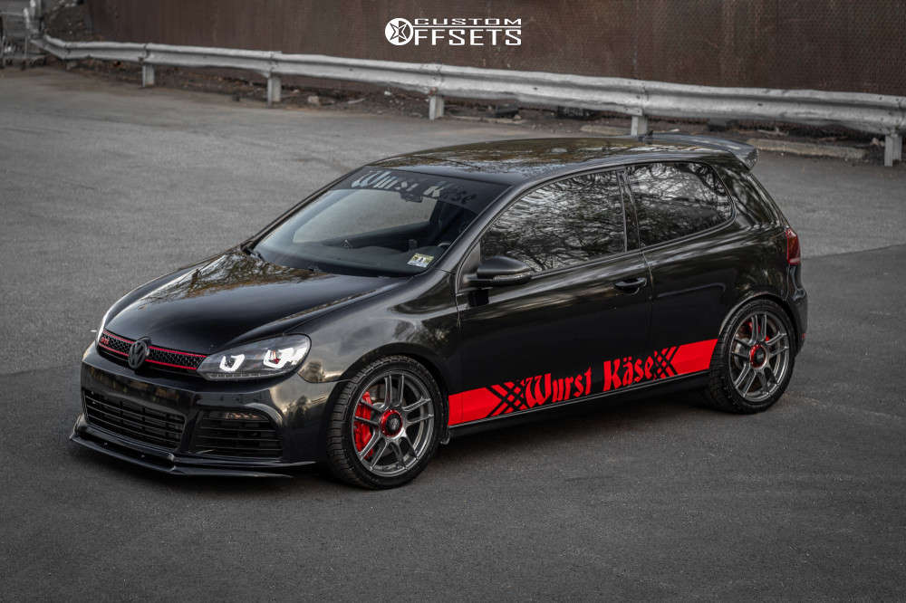 2011 Volkswagen GTI with 18x8 35 OZ Racing Indy Hlt and 235/40R18  BFGoodrich G-force Comp-2 A/s Plus and Coilovers | Custom Offsets