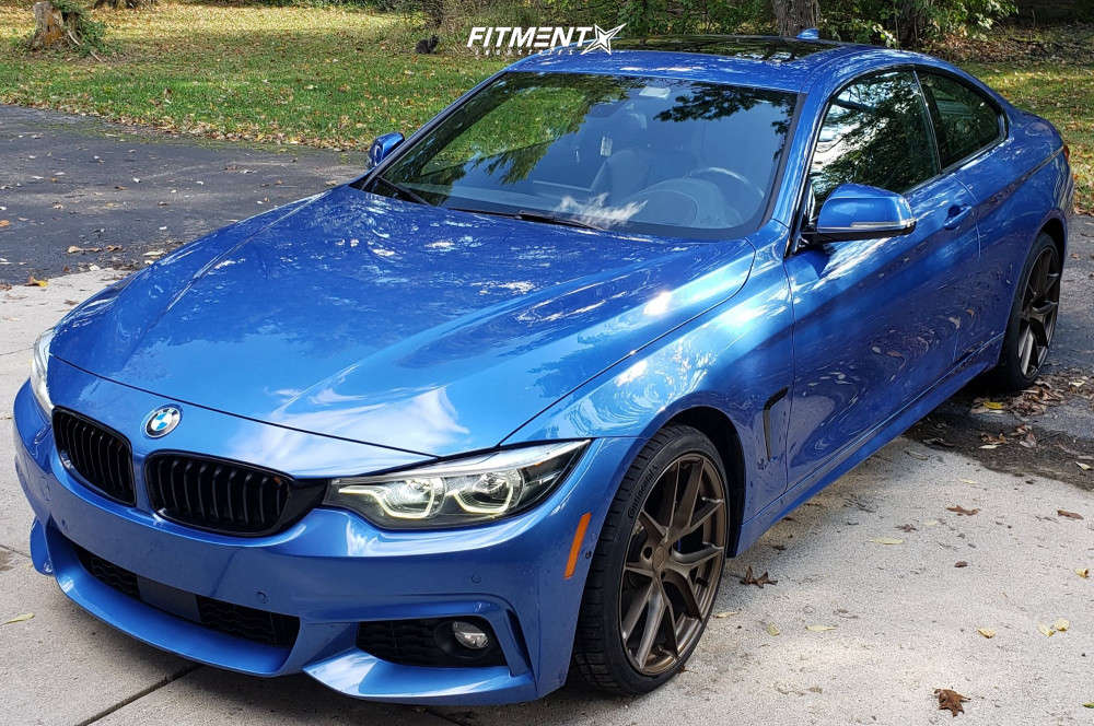 2018 BMW 440i XDrive Base with 19x8.5 Aodhan Aff7 and Continental 235x35 on  Stock Suspension | 1933037 | Fitment Industries