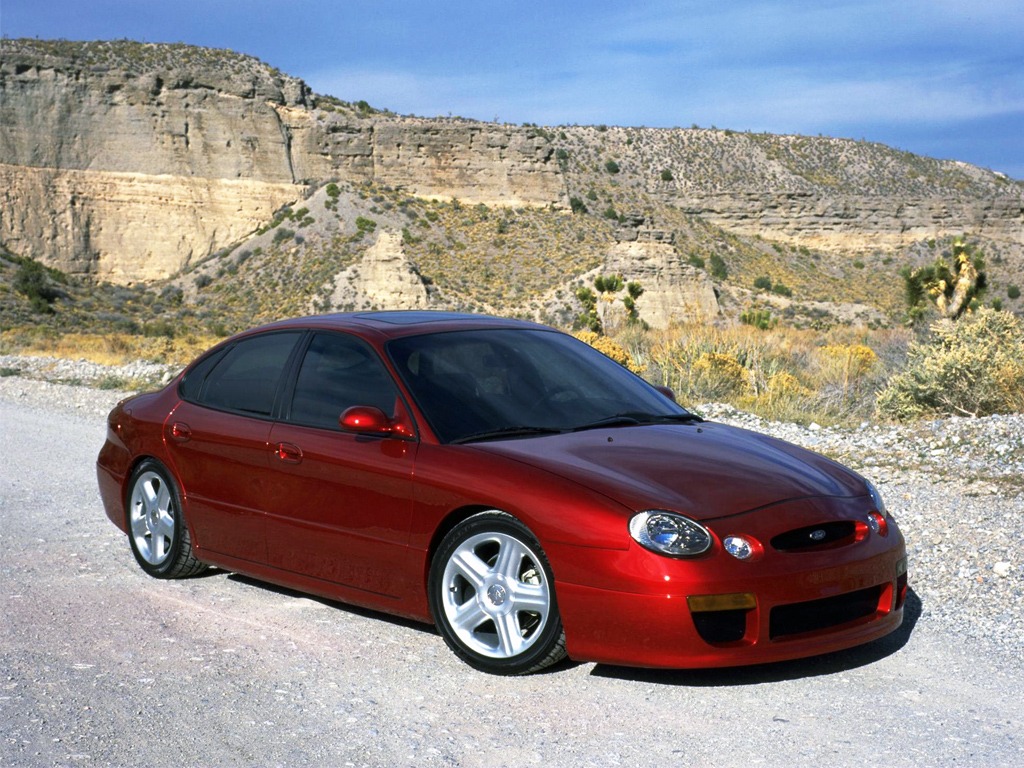 1998 Ford Taurus SHO Rage Prototype. This Taurus was shown at the '98 SEMA  Show and came with an enhanced suspension and body kit. The rage would be  powered by a 235hp