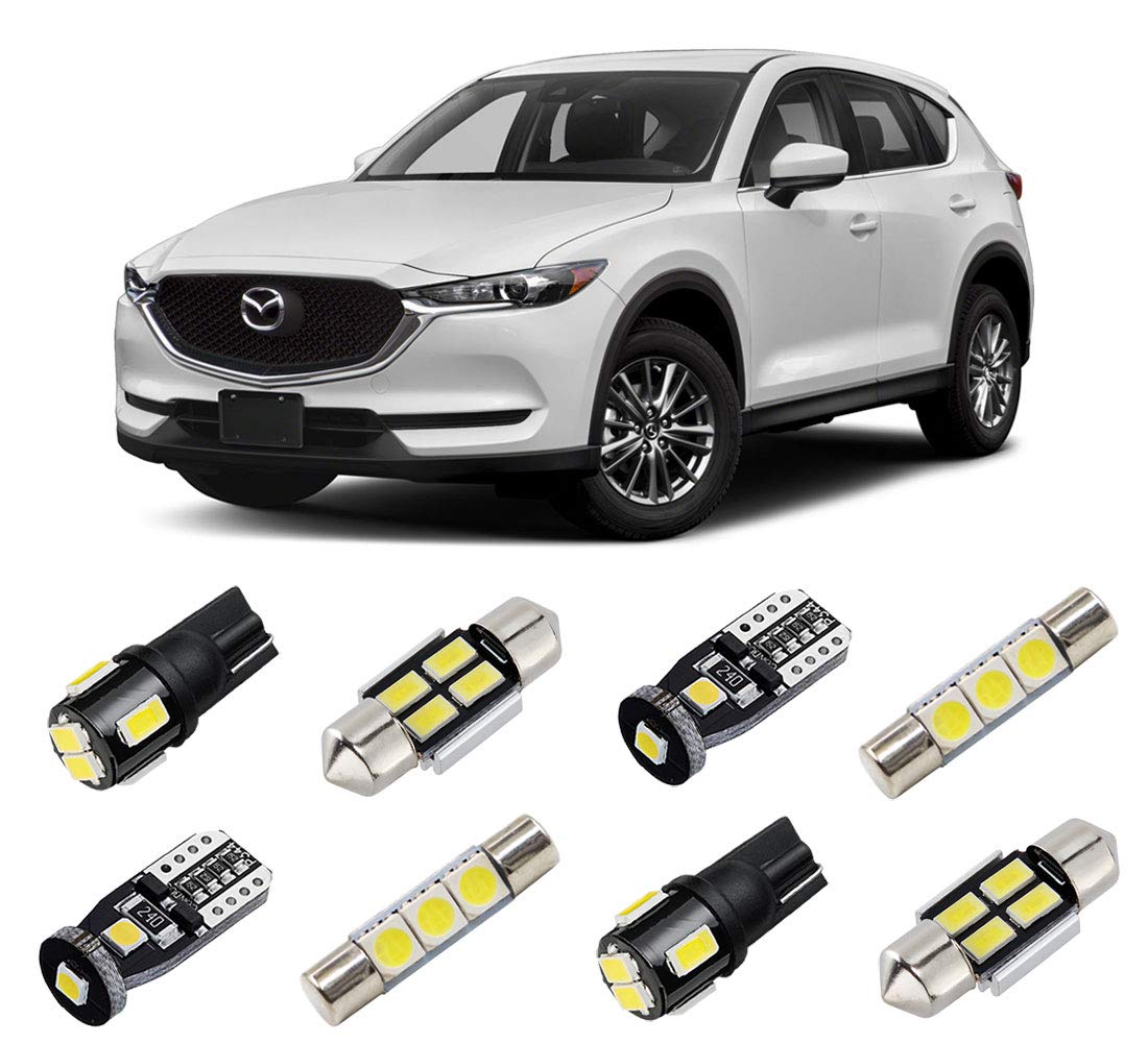 Amazon.com: BRISHINE White Interior LED Lights Kit for Mazda CX-5 2013 2014  2015 2016 2017 2018 2019 2020 2021 Super Bright 6000K LED Interior Light  Bulbs Package + License Plate Lights and Install Tool : Automotive