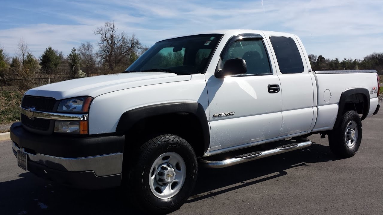 sold.2004 CHEVROLET SILVERADO 2500 HD 4DR EXT CAB 4X4 6.0L V-8 114K 1 OWNER  CALL 855.507.8520 - YouTube