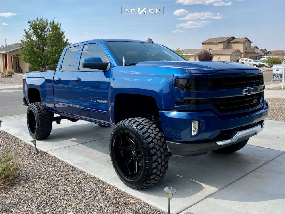 2019 Chevrolet Silverado 1500 LD Wheel Offset Super Aggressive 3"-5"  Suspension Lift 8" | 1256075 | ARKON OFF-ROAD