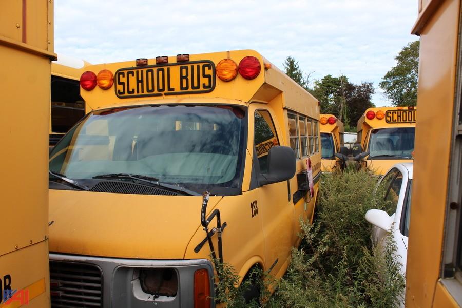 Auctions International - Auction: Connetquot Central School District-NY  #19547 ITEM: 1999 GMC Savana 3500 Mini School Bus (Parts Only)