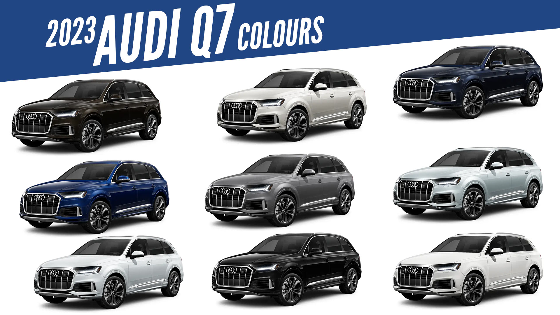 2023 Audi Q7 - All Color Options - Images - AUTOBICS