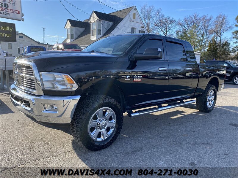 2012 Ram 2500 Dodge SLT Diesel 6.7 Cummins 4X4 Mega Cab Heavy Duty Crew Cab  Short Bed Turbo