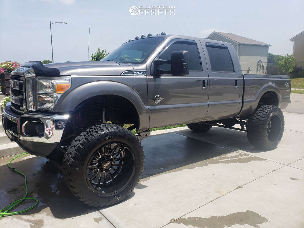 2012 Ford F-250 Super Duty with 24x14 -76 Cali Offroad Summit and  40/15.5R24 Ironman All Country Mt and Suspension Lift 12" | Custom Offsets