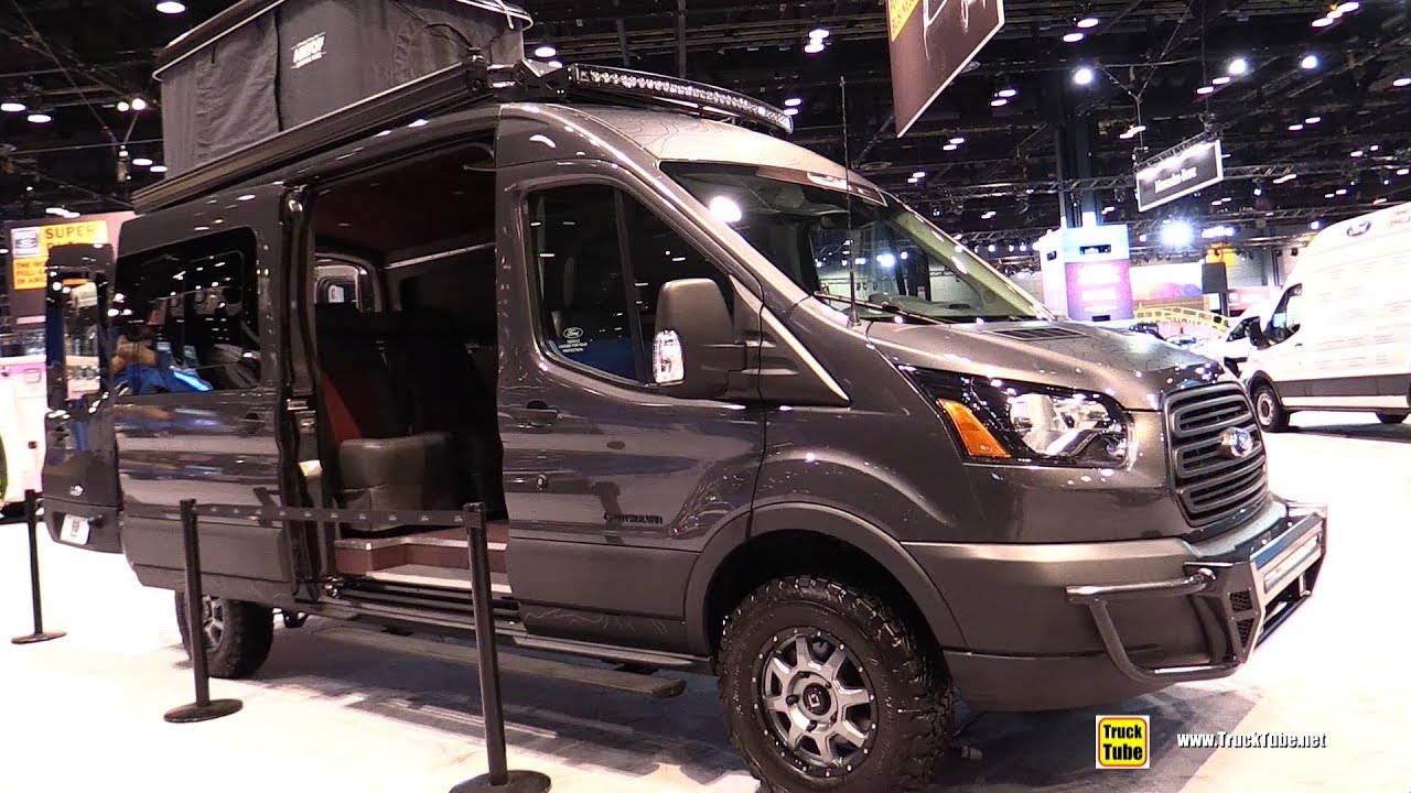 2019 Ford Transit 250 Camper Conversion by Outside Van - Walkaround - 2019  Chicago Auto Show - YouTube