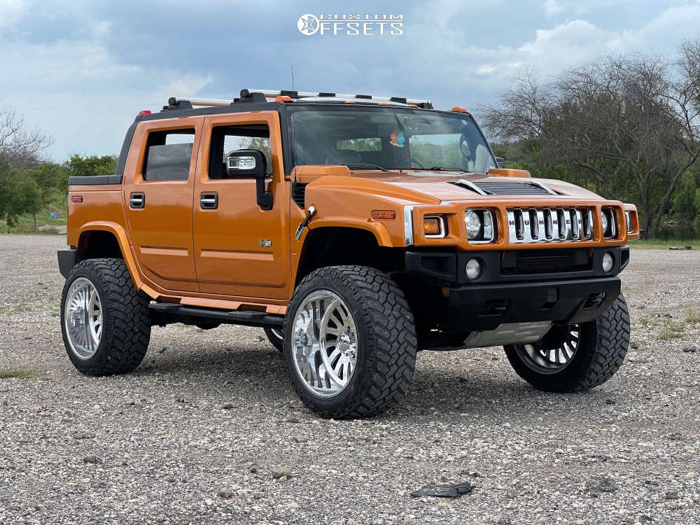 2006 HUMMER H2 with 24x14 -76 American Force Octane Ss and 38/13.5R24 Nitto  Trail Grappler and Suspension Lift 3" | Custom Offsets