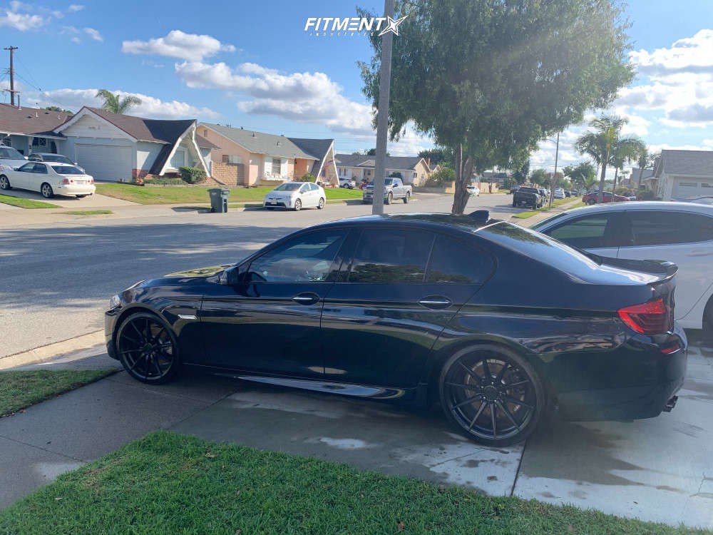 2016 BMW 528i Base with 20x9.5 Rohana Rfx1 and Nankang 245x35 on Lowering  Springs | 1798018 | Fitment Industries