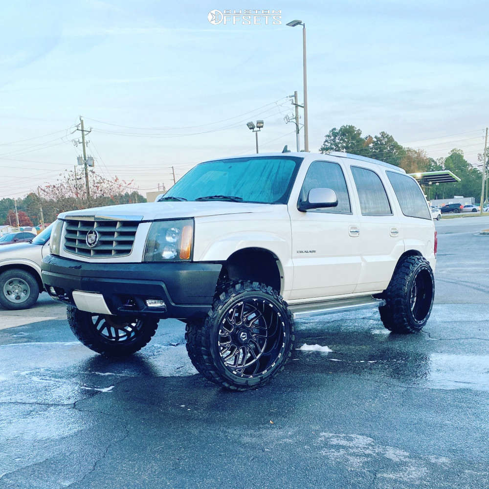 2006 Cadillac Escalade with 24x14 -76 TIS 544 and 37/13.5R24 Gladiator  Xcomp Mt and Suspension Lift 7.5" | Custom Offsets