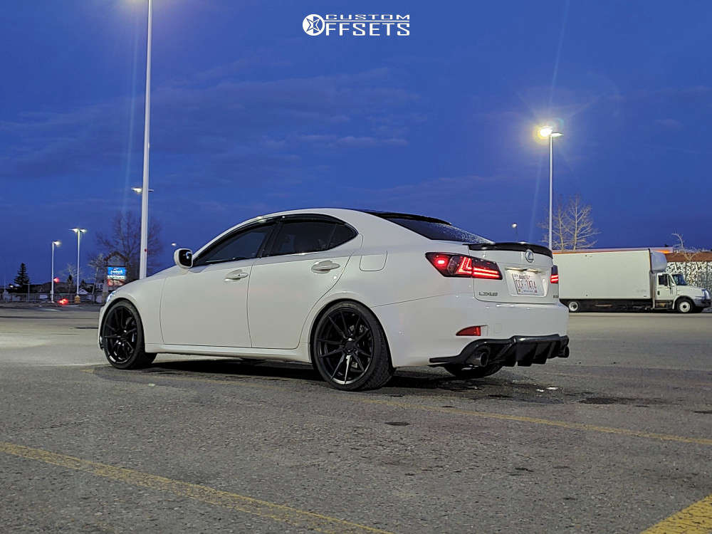 2009 Lexus IS350 with 19x8.5 32 Rohana Rf2 and 235/35R19 Toyo Tires Proxes  4 Plus and Lowering Springs | Custom Offsets