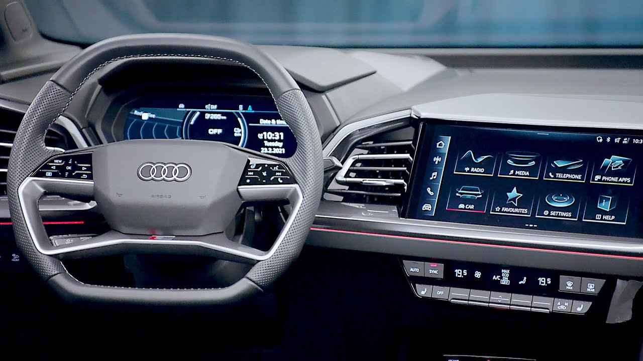 AUDI Q4 e-tron (2023) High-Tech Interior Details - YouTube