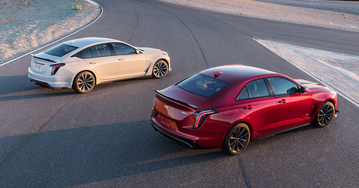The 2022 Cadillac CT4-V and CT5-V Blackwing sedans are sold out... sort of  - CNET
