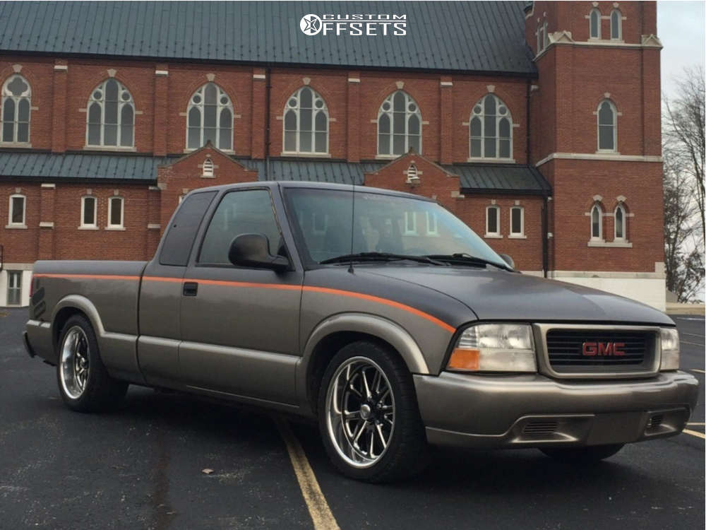 1998 GMC Sonoma with 18x8 US Mags Rambler and 245/40R18 BFGoodrich G-force  Comp-2 A/s and Lowered Adj Coil Overs | Custom Offsets