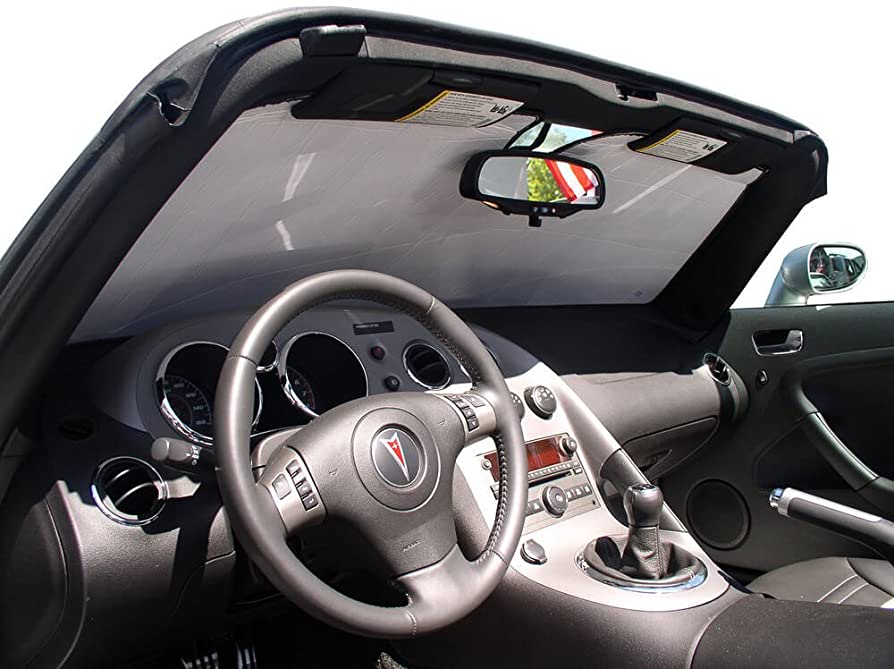 HeatShield, The Original Windshield Sun Shade, Custom-Fit for Pontiac  Solstice Convertible 2006, 2007, 2008, 2009 Silver Series