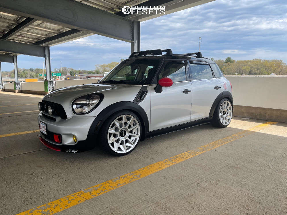 2013 Mini Cooper Countryman with 19x8.5 35 Rotiform Cvt and 225/35R19  Federal SS595 and Coilovers | Custom Offsets