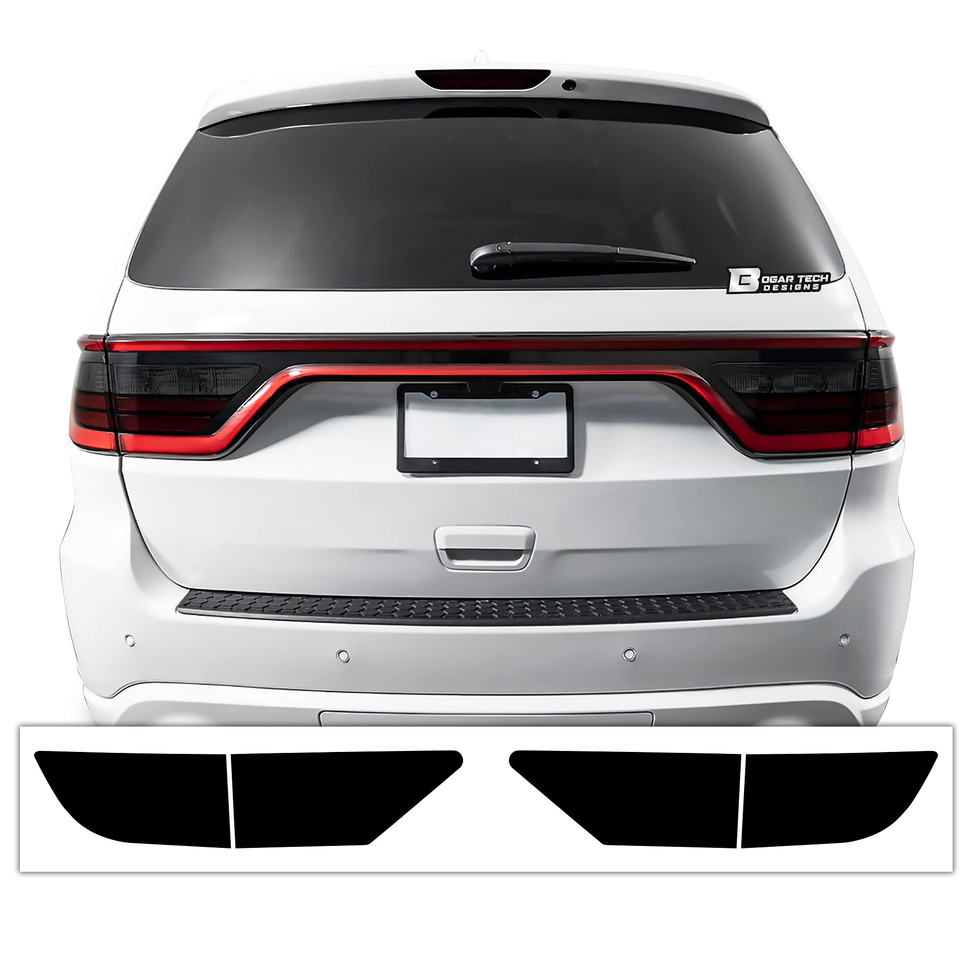 BOGAR TECH DESIGNS Tail Light Tint Kit Compatible with and Fits Dodge  Durango 2014-2022, Dark Smoke