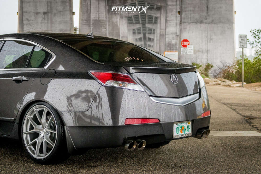 2011 Acura TL Base with 20x9 Aodhan Ls007 and Lionhart 245x35 on Coilovers  | 872420 | Fitment Industries
