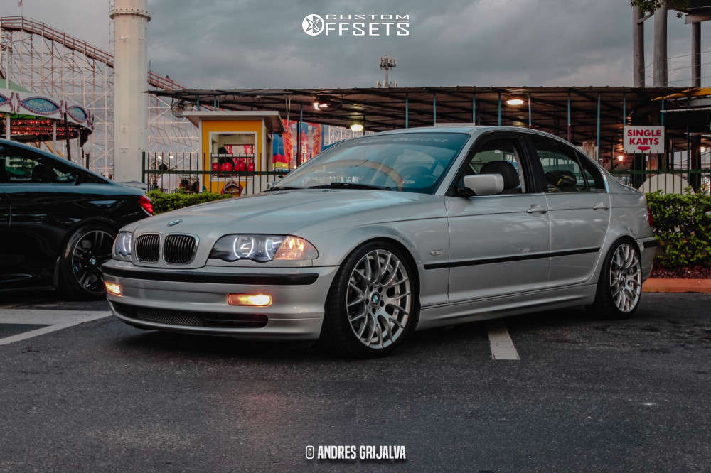 2000 BMW 328i with 18x8.5 30 Alzor 030 and 225/35R18 Achilles Atr Sport 2  and Coilovers | Custom Offsets