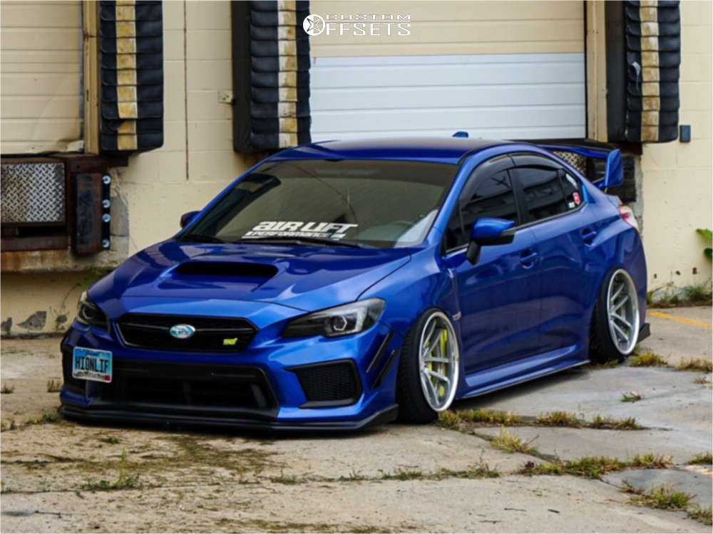 2018 Subaru WRX STI with 18x10.5 Heritage ASAN and 225/35R18 Federal 595  Rs-r and Air Suspension | Custom Offsets