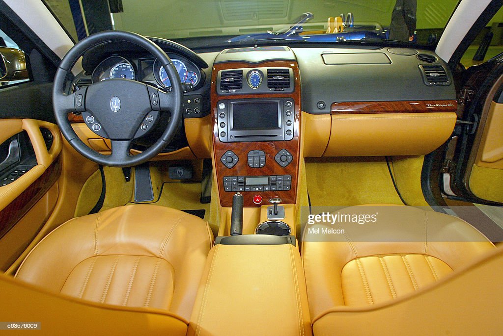 Interior of 2005 Maserati Quattroporte on display during media day at...  News Photo - Getty Images