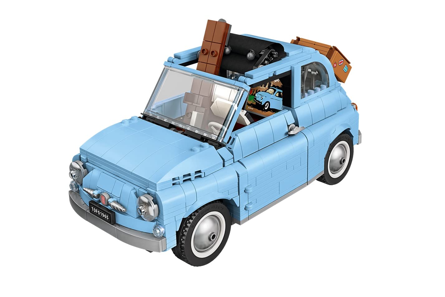 Amazon.com: Lego Creator Expert Fiat 500 Light Blue Limited Edition 77942 :  Toys & Games