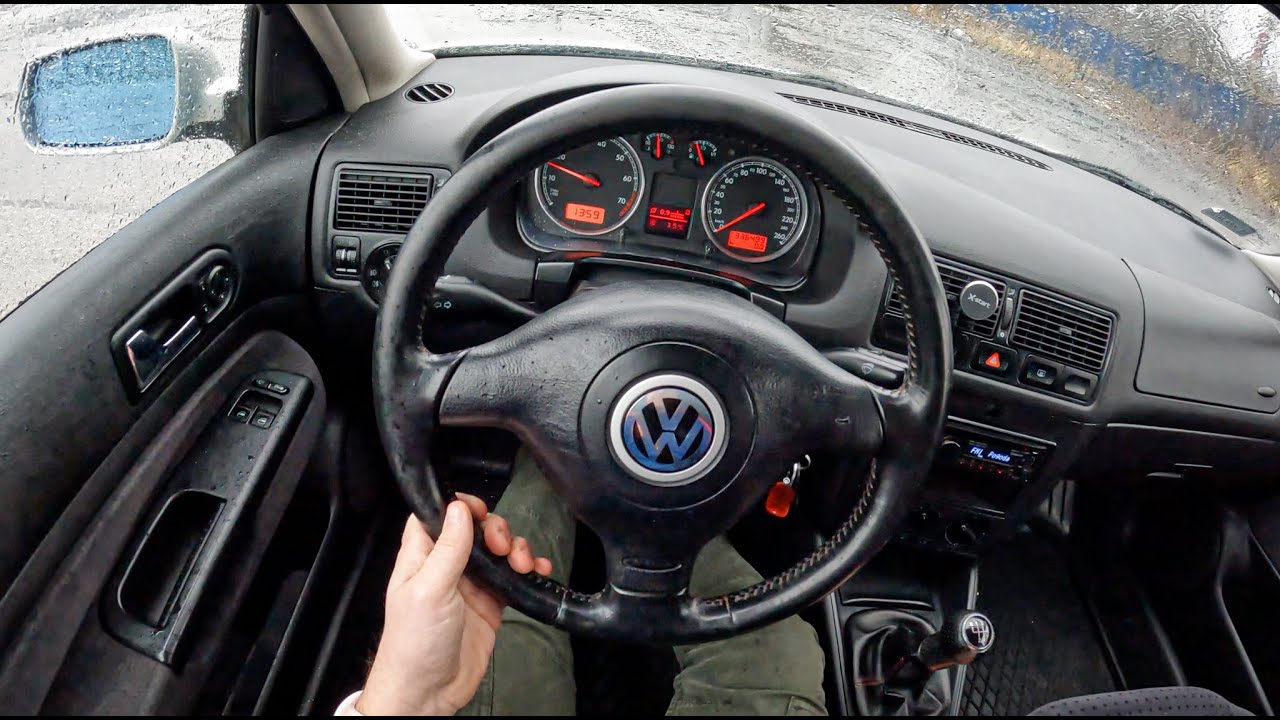1998 Volkswagen Golf [1.6 100HP] | POV Test Drive #1009 Joe Black - YouTube