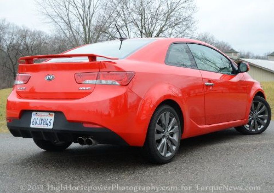 The rear end of the 2013 Kia Forte Koup SX | Torque News