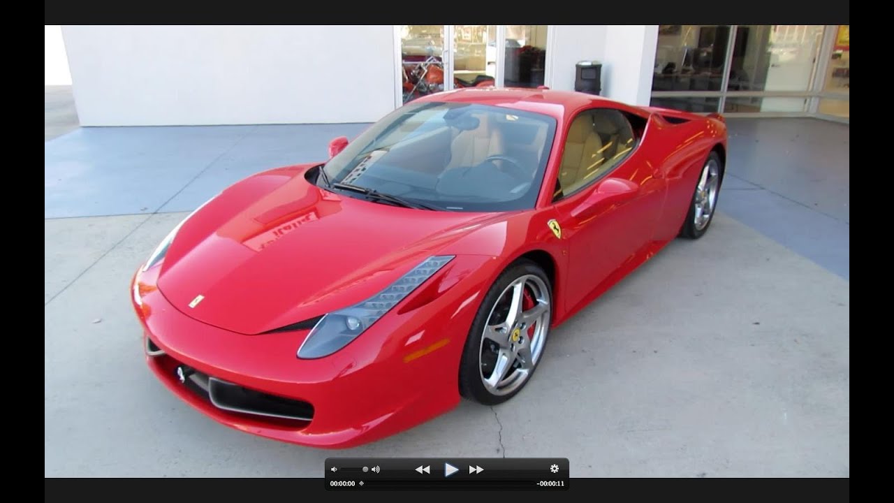 2010 Ferrari 458 Italia Start Up, Exhaust, and In Depth Tour - YouTube