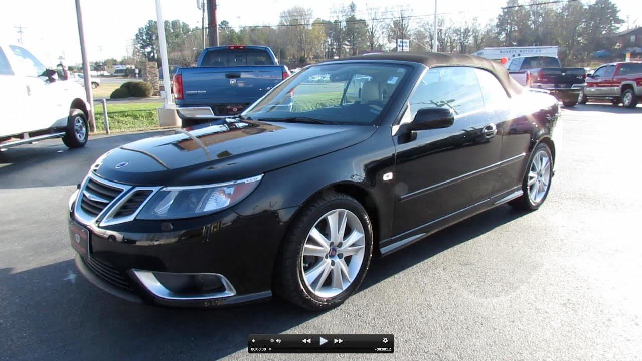 2009 Saab 9-3 Aero Turbo V6 Convertible Start Up, Exhaust, and In Depth  Tour - YouTube