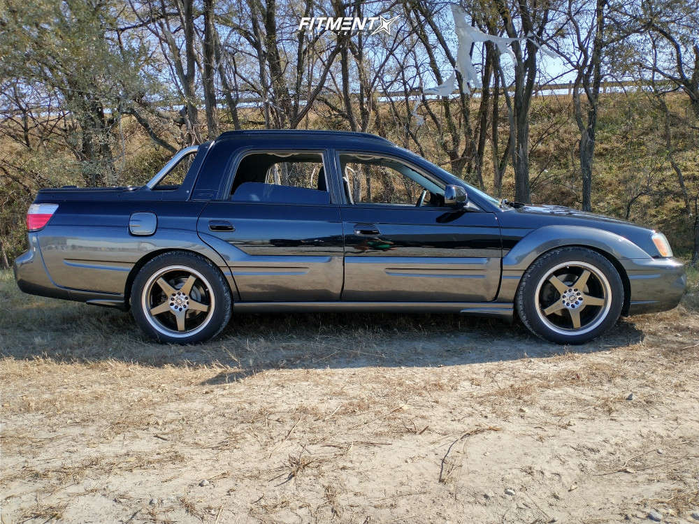 2005 Subaru Baja Turbo with 18x7.5 Enkei Ev5 and General 225x50 on  Coilovers | 1342148 | Fitment Industries