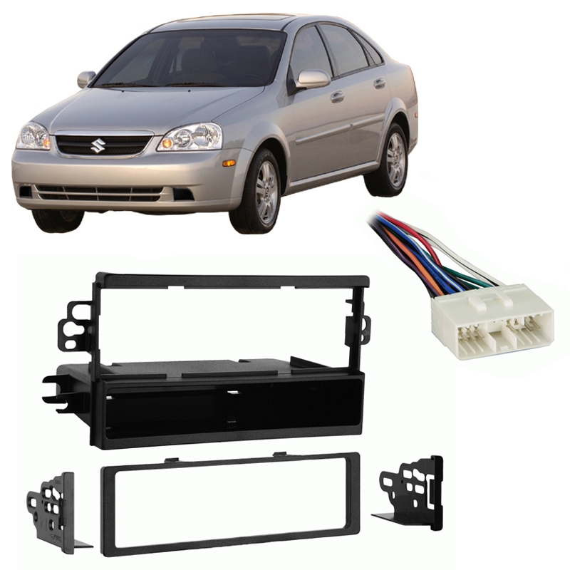 Fits Suzuki Forenza 2004-2008 Single DIN Harness Radio Install Dash Kit -  Walmart.com