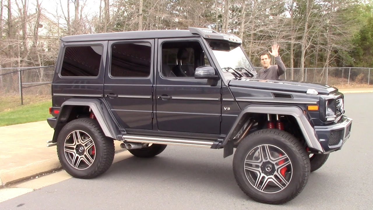 The Mercedes G550 4x4 Squared Is a $250,000 German Monster Truck - YouTube