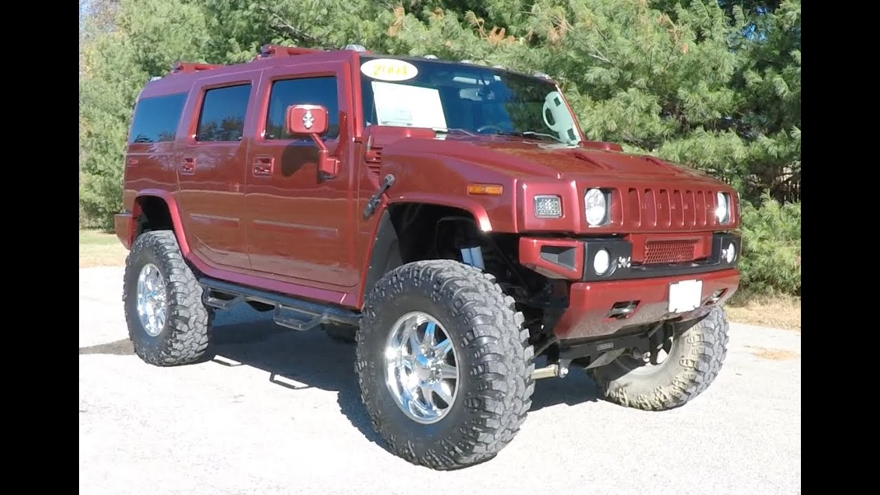 2004 HUMMER H2 Victory Red Edition 4X4 | Lifted | Off Road | 17963D -  YouTube