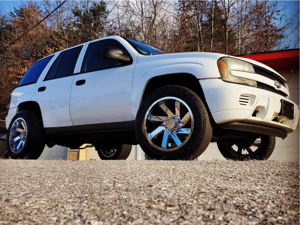 2002 Chevrolet Trailblazer with 20x10 -25 ARKON OFF-ROAD Lincoln and  275/55R20 Hankook Dynapro At-m and Suspension Lift 3" | Custom Offsets