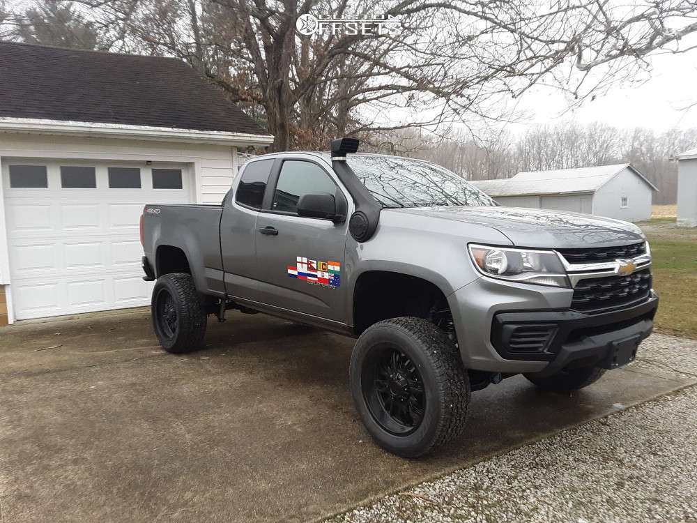 2022 Chevrolet Colorado with 20x9 -12 Panther Offroad 580 and 285/55R20  Atturo Trail Blade At and Suspension Lift 6" | Custom Offsets