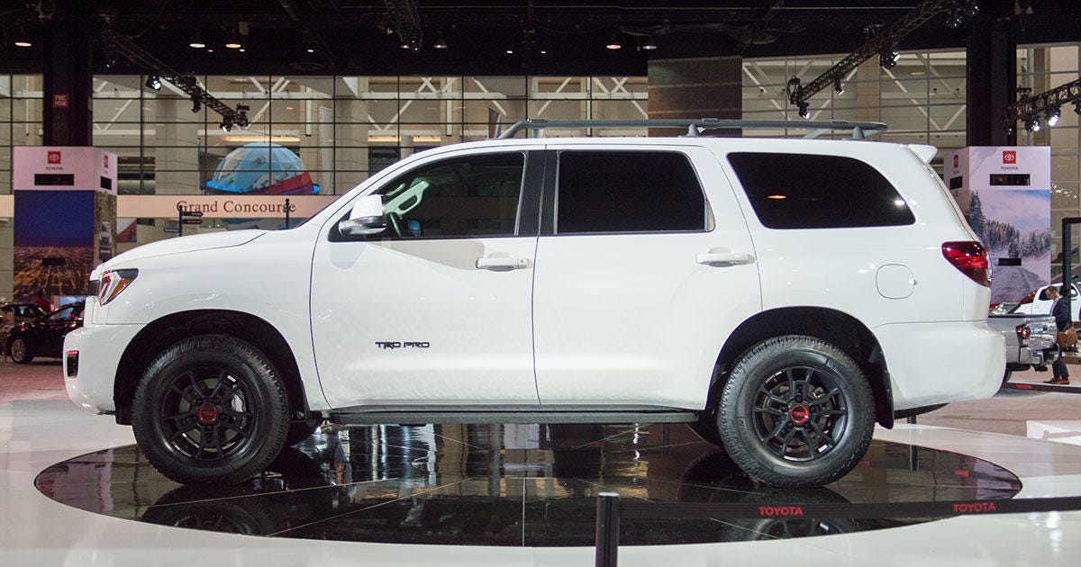 2020 Toyota Sequoia TRD Pro dents planet's crust as it lands in Chicago -  CNET
