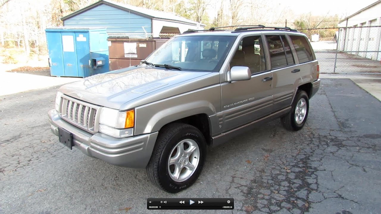 1998 Jeep Grand Cherokee 5.9 Limited Start Up, Exhaust, In Depth Tour, and  Test Drive - YouTube
