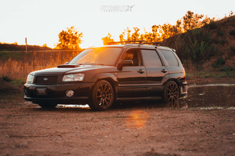 2003 Subaru Forester XS with 18x8 Motegi Mr127 and Yokohama 225x45 on  Coilovers | 1265158 | Fitment Industries