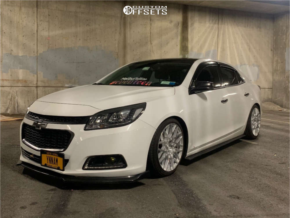 2016 Chevrolet Malibu Limited with 18x8.5 35 Rotiform Blq and 225/40R18  Bridgestone Potenza Re-92a and Coilovers | Custom Offsets